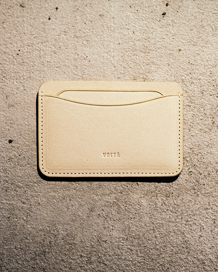 [VOTTA] CARD WALLET (Natural Leather)